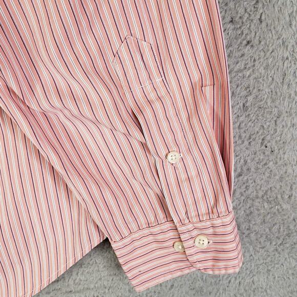 Polo Ralph Lauren Shirt Mens Size XL 17 Pink Stripe Button Down Oxford LS - Picture 8 of 9